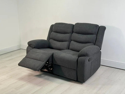Rosley Fabric Recliner Sofa Set - Grey - Lakeland Sofa Warehouse