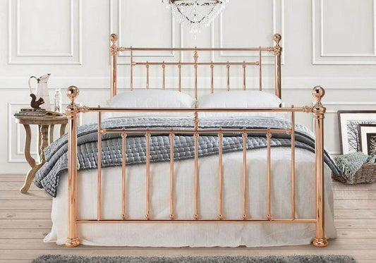 Alexander Rose Gold Metal Bed FrameLakeland Sofa Warehouse