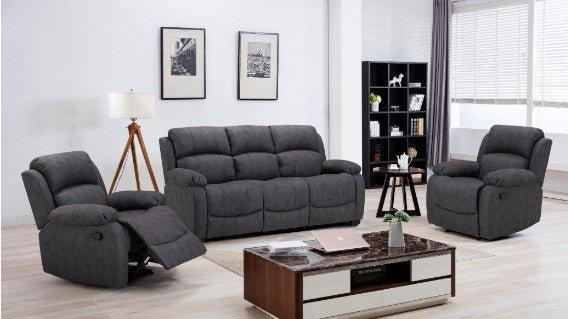 Alkton Grey Fabric Sofa CollectionSuites and sofasLakeland Sofa Warehouse 
