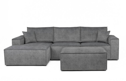 Appleby Grey Fabric Modular Corner SofaSuites and sofasLakeland Sofa Warehouse