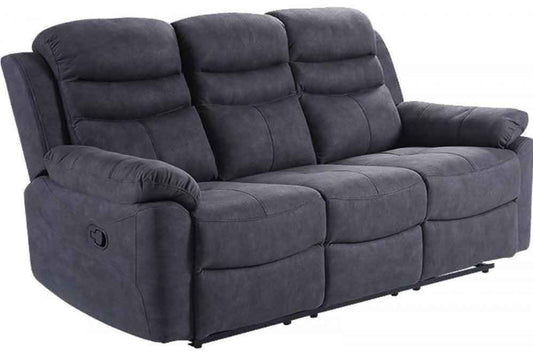 Caldbeck Gloucester Fabric Recliner Sofa Collection - Charcoal
