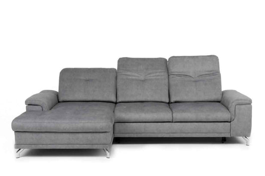 Mosedale Fabric Corner Sofa Bed - Grey