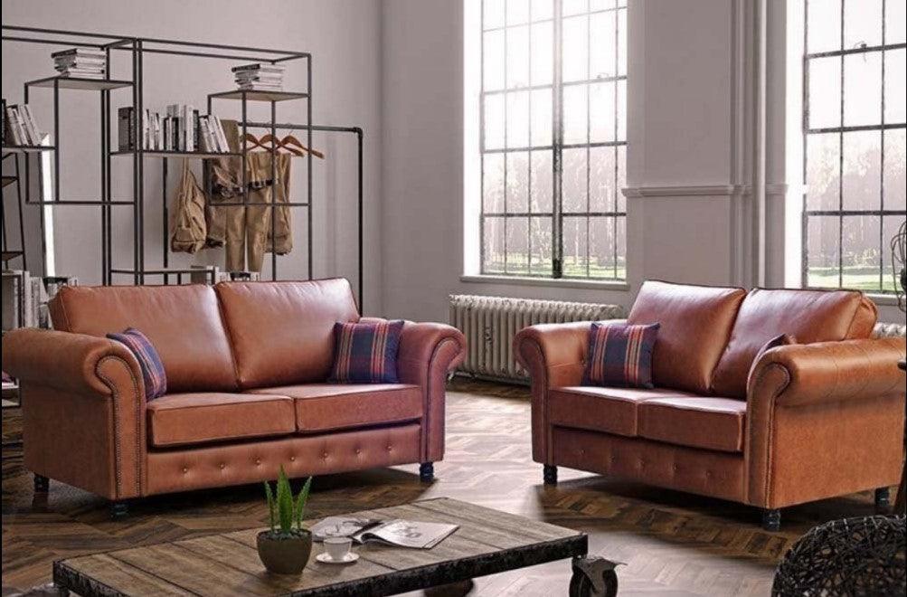 Orton Leather Sofa SetSuites and sofasLakeland Sofa Warehouse