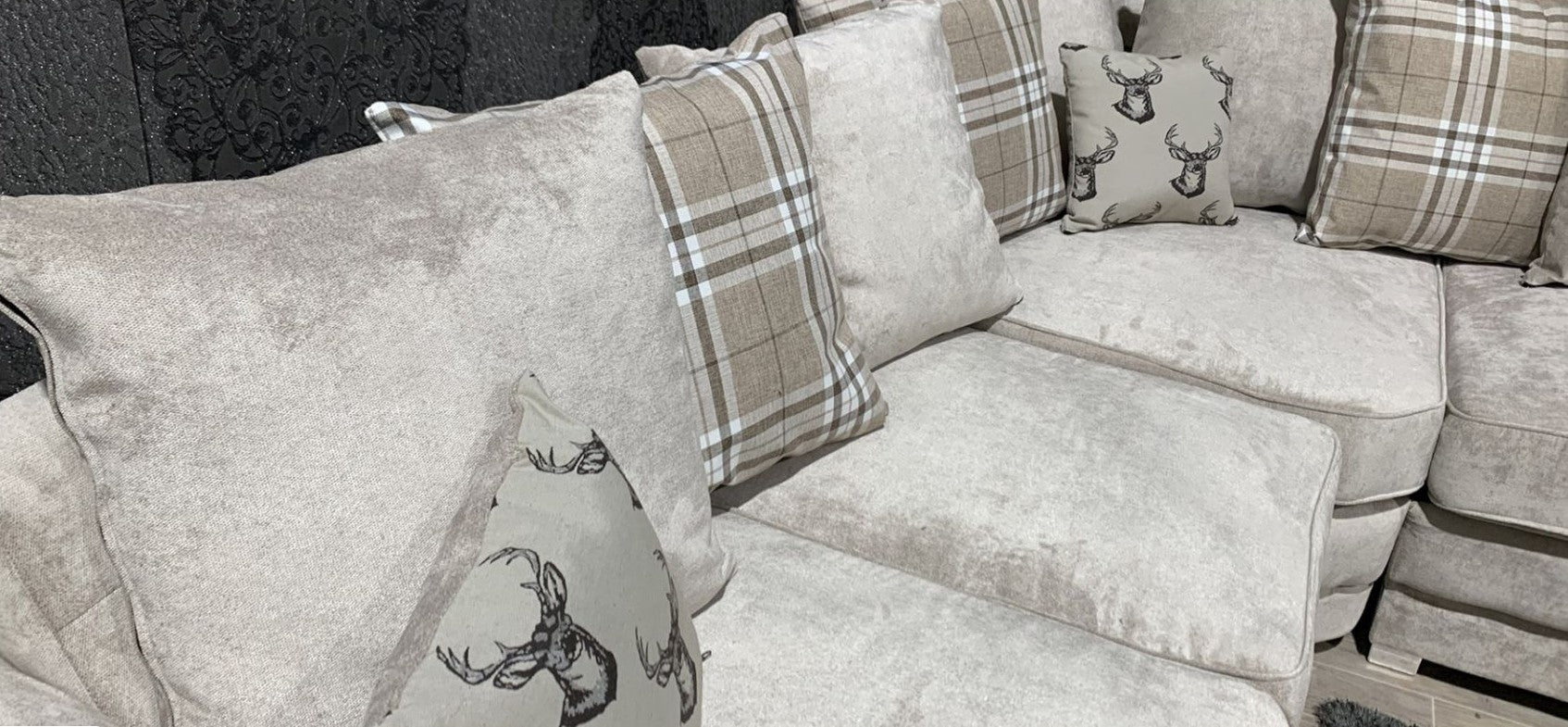 Verona Fabric  ScatterBack Corner Sofa Collection Lakeland Sofa Warehouse