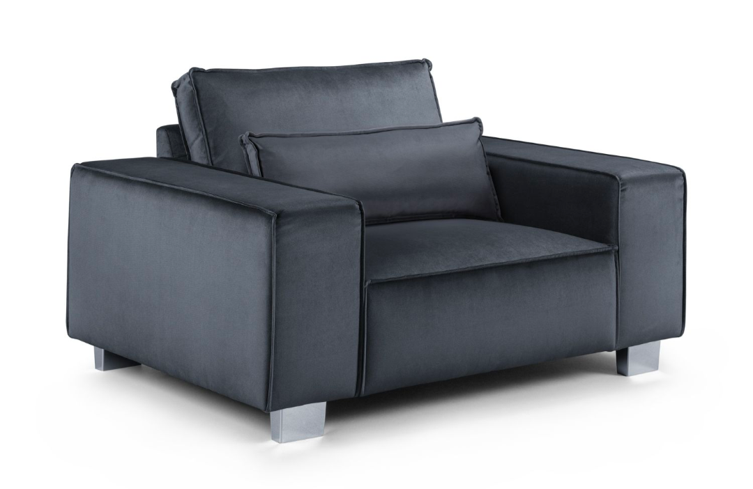 Sloane Plus Velvet Fabric Sofa Collection