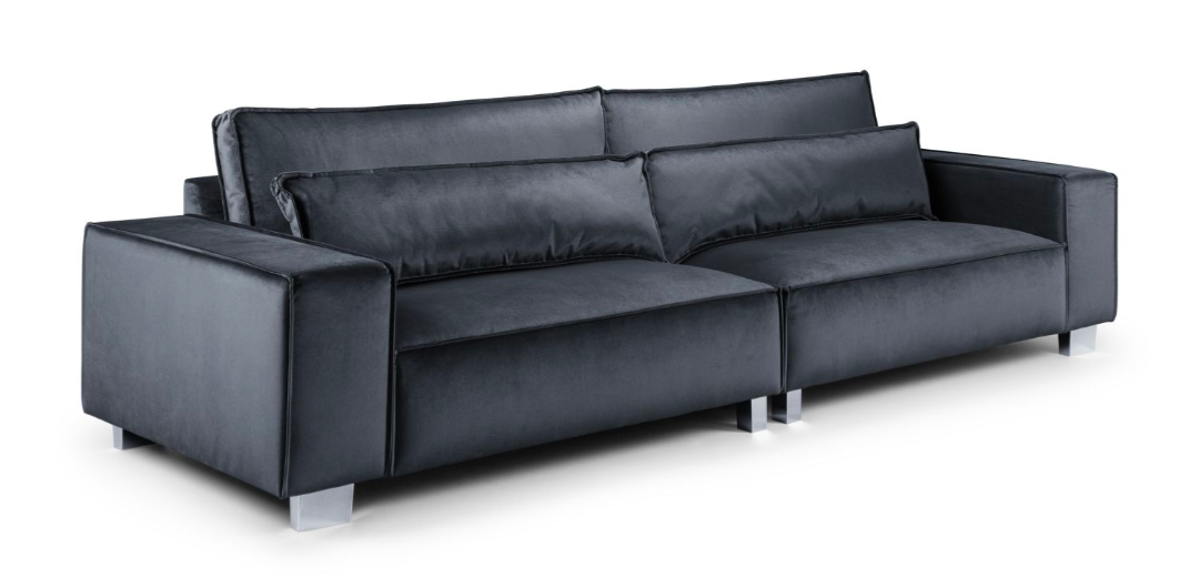 Sloane Plus Velvet Fabric Sofa Collection