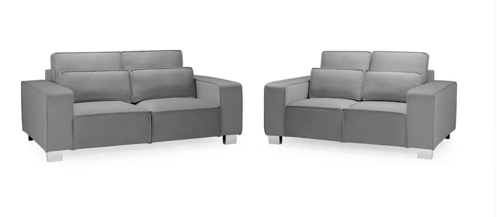 Sloane Plus Velvet Fabric Sofa Collection