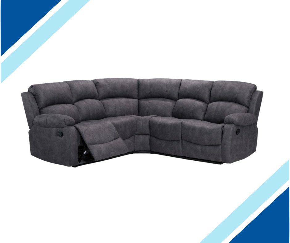 Aikton Grey Fabric Corner Sofa Collection - Lakeland Sofa Warehouse