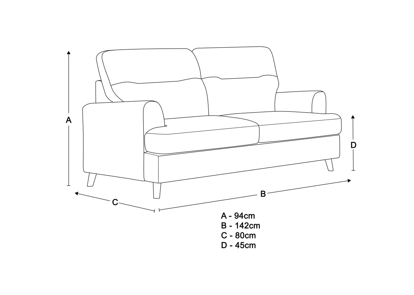 Amber Fabric Sofa - Lakeland Sofa Warehouse