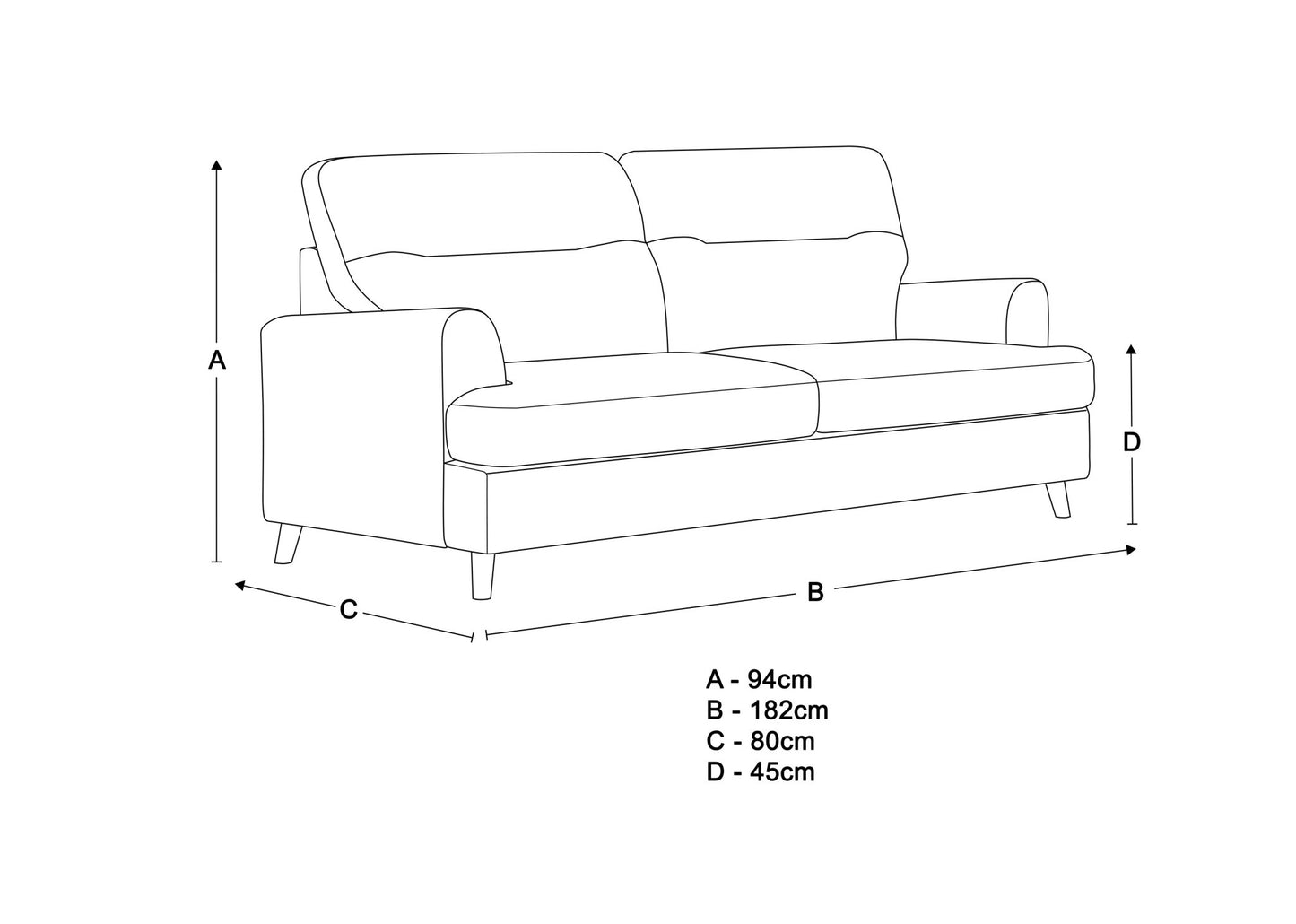 Amber Fabric Sofa - Lakeland Sofa Warehouse