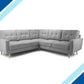 Anthorn Grey Fabric Corner Sofa - Lakeland Sofa Warehouse