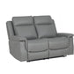 Aytos Real Leather Grey Sofa - Lakeland Sofa Warehouse