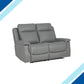 Aytos Real Leather Grey Sofa - Lakeland Sofa Warehouse