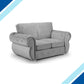 Barrow Fabric Sofa Set in Silver - Lakeland Sofa Warehouse