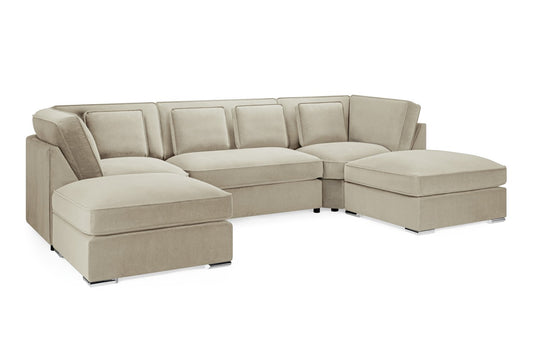 Belgravia Fabric U Shape Corner - Lakeland Sofa Warehouse