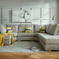 Bishop Fabric U Shaped Modular Corner Suite Sofa (Build your own) - Lakeland Sofa Warehouse