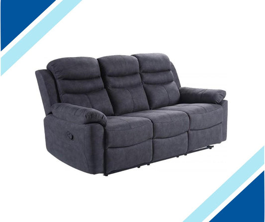 Caldbeck Gloucester Fabric Recliner Sofa Collection - Charcoal - Lakeland Sofa Warehouse