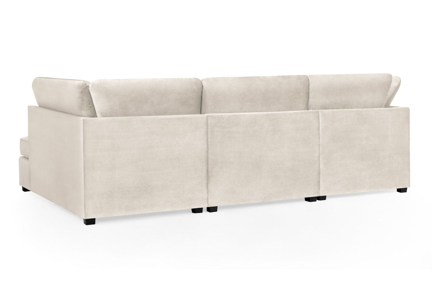 Carnabie U Shaped Plush Velvet Corner Sofa - Lakeland Sofa Warehouse