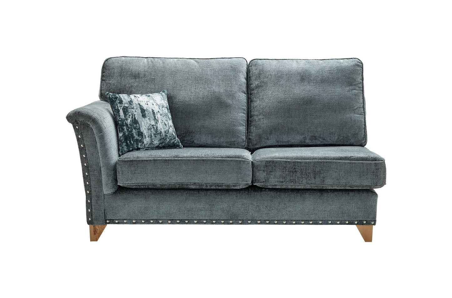 Carrington Fabric Sofa Collection with hand-studded details and plush cushions.