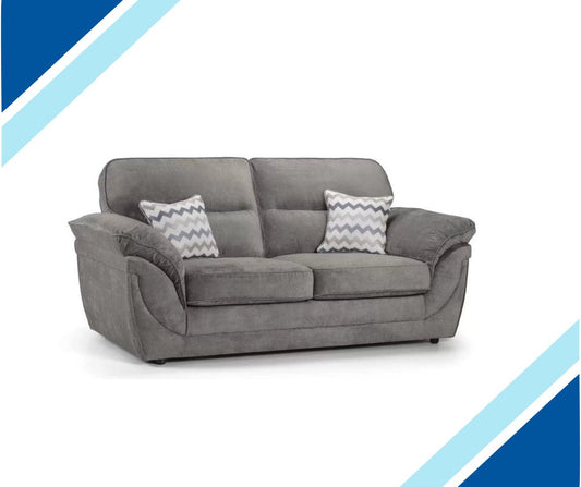 Cartmel Formal Back Sofa Set in Florida grey - Lakeland Sofa Warehouse