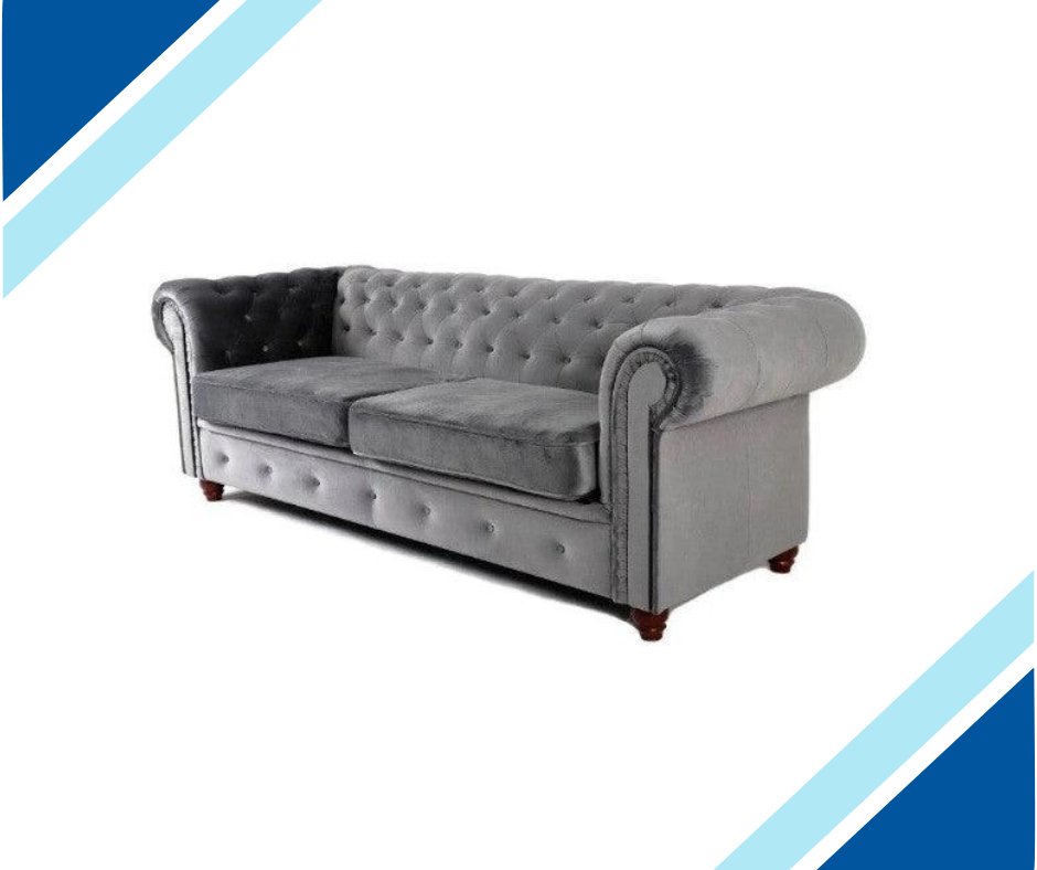 Chesterfield Infinity Velvet Fabric Sofa Collection - Lakeland Sofa Warehouse