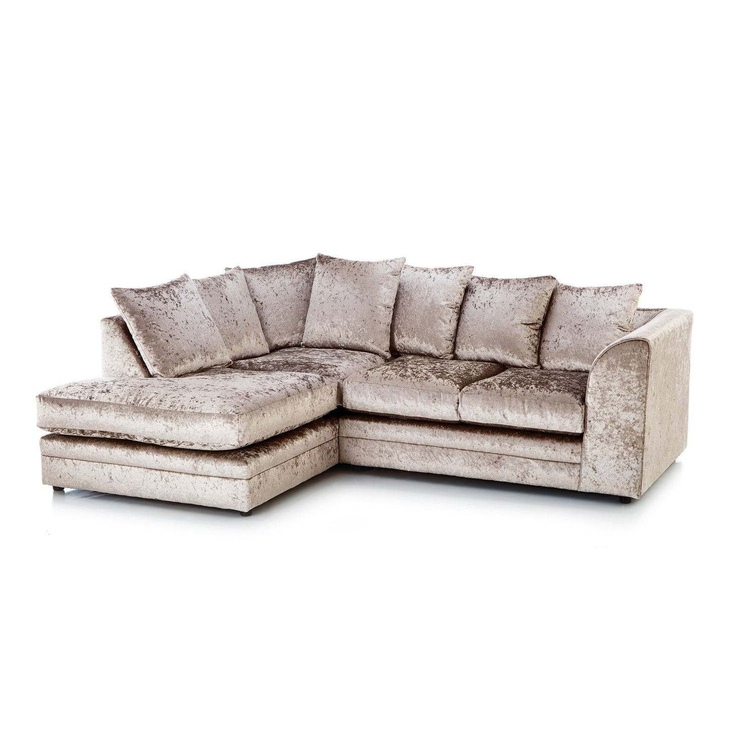 Chicago Crushed Velvet Corner Collection - Lakeland Sofa Warehouse