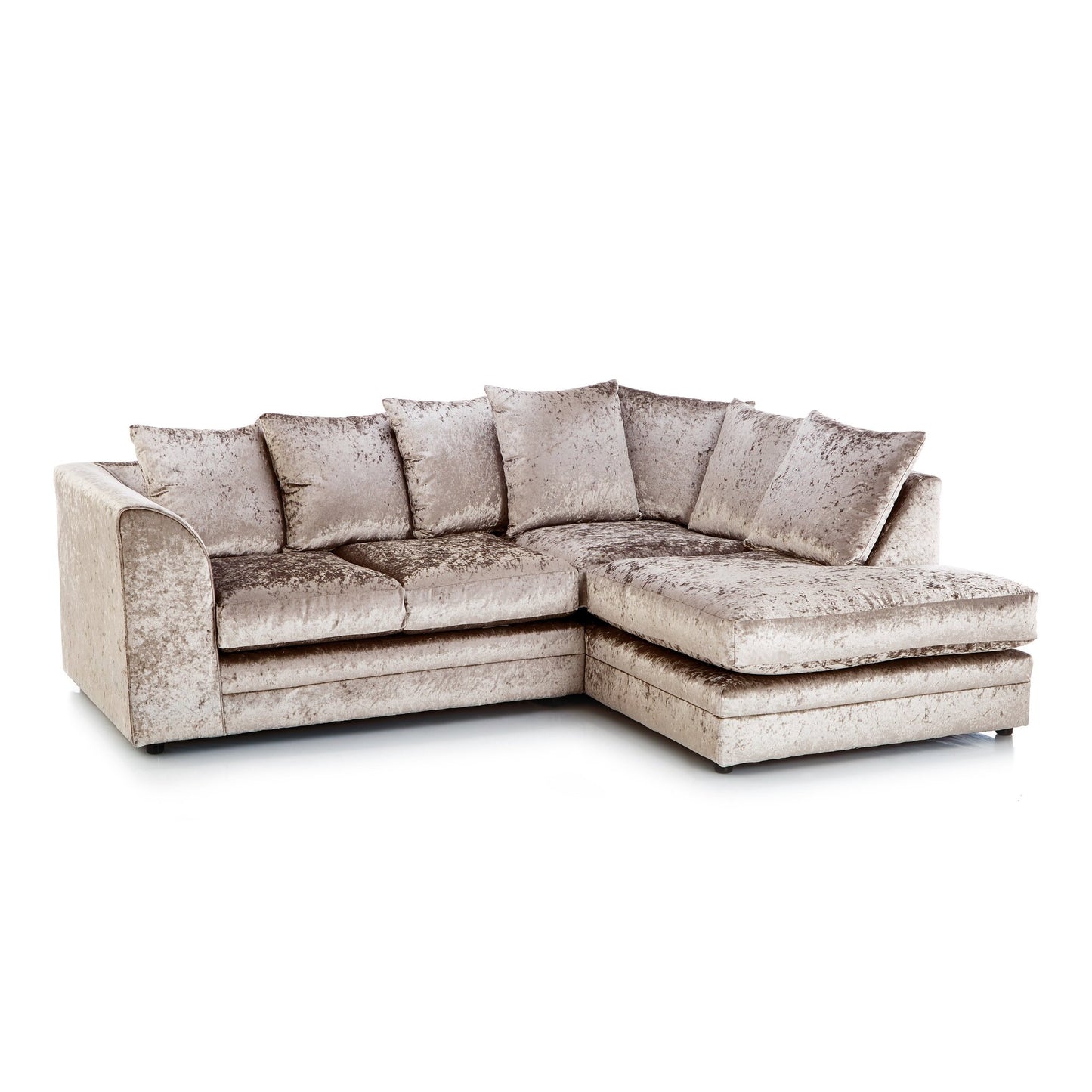 Chicago Crushed Velvet Corner Collection - Lakeland Sofa Warehouse