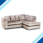 Chicago Crushed Velvet Corner Collection - Lakeland Sofa Warehouse