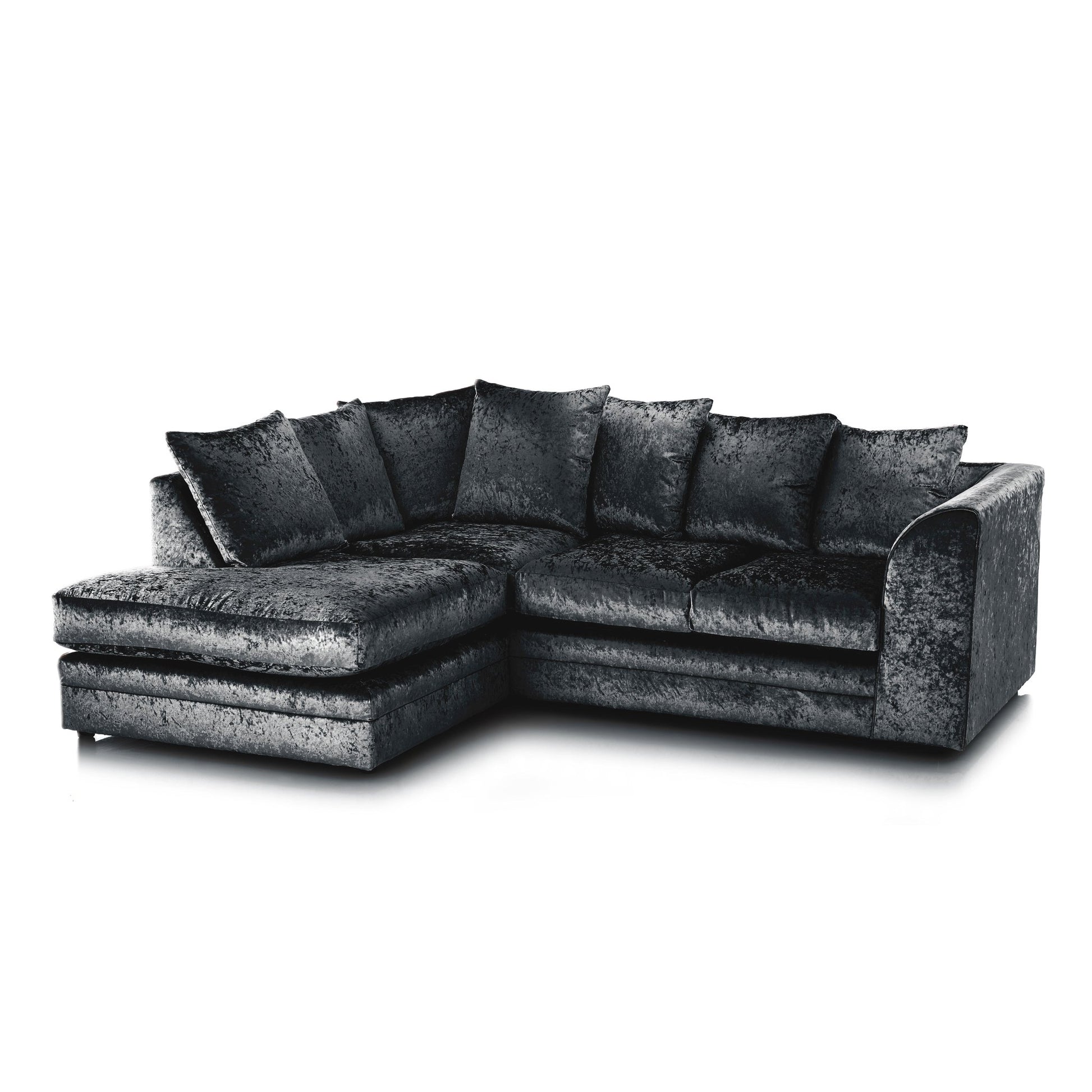 Chicago Crushed Velvet Corner Collection - Lakeland Sofa Warehouse