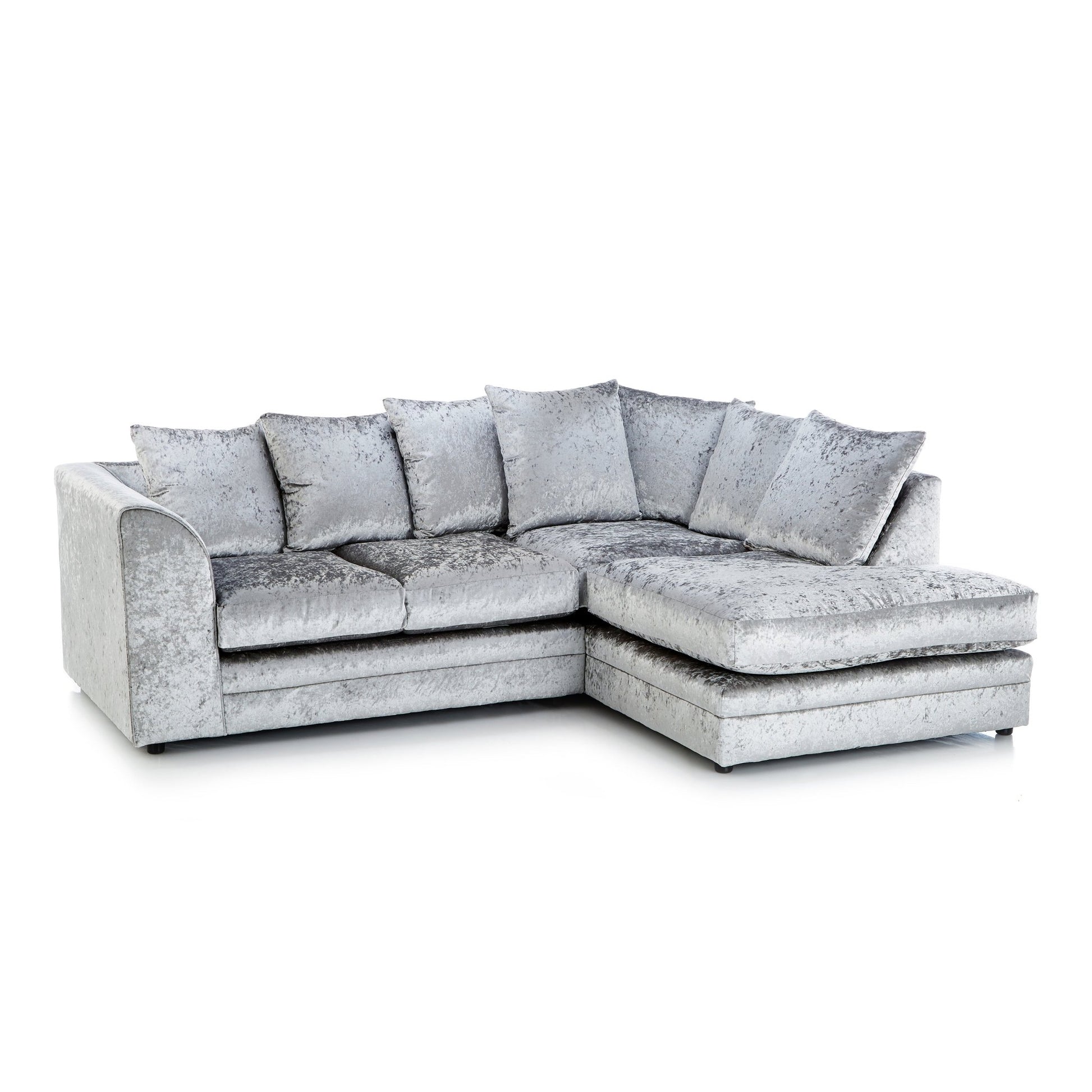 Chicago Crushed Velvet Corner Collection - Lakeland Sofa Warehouse