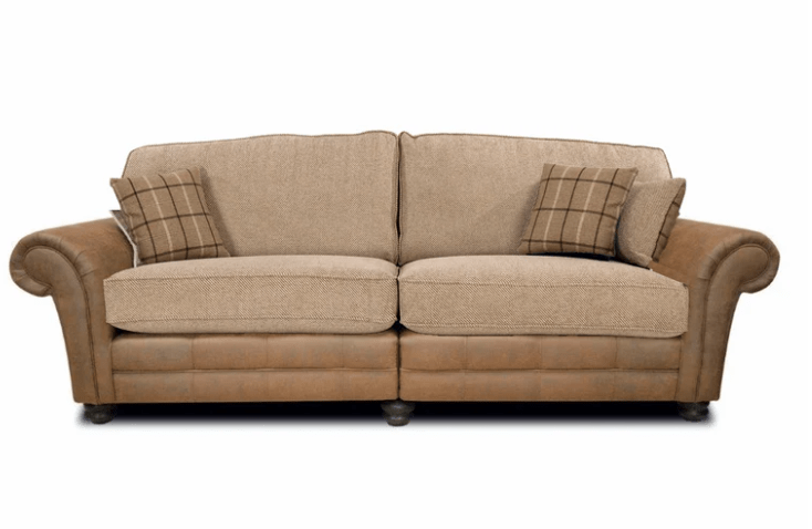  The Darwin Two Tone Fabric Sofa- Lakeland Sofa Warehouse