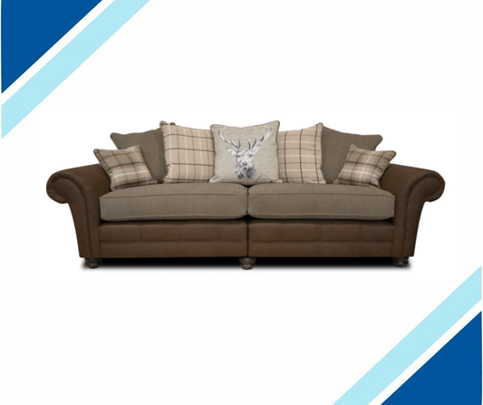  The Darwin Two Tone Fabric Sofa- Lakeland Sofa Warehouse