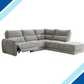 Ellie Grey Fabric Power Recliner Chaise Corner Sofa - Lakeland Sofa Warehouse