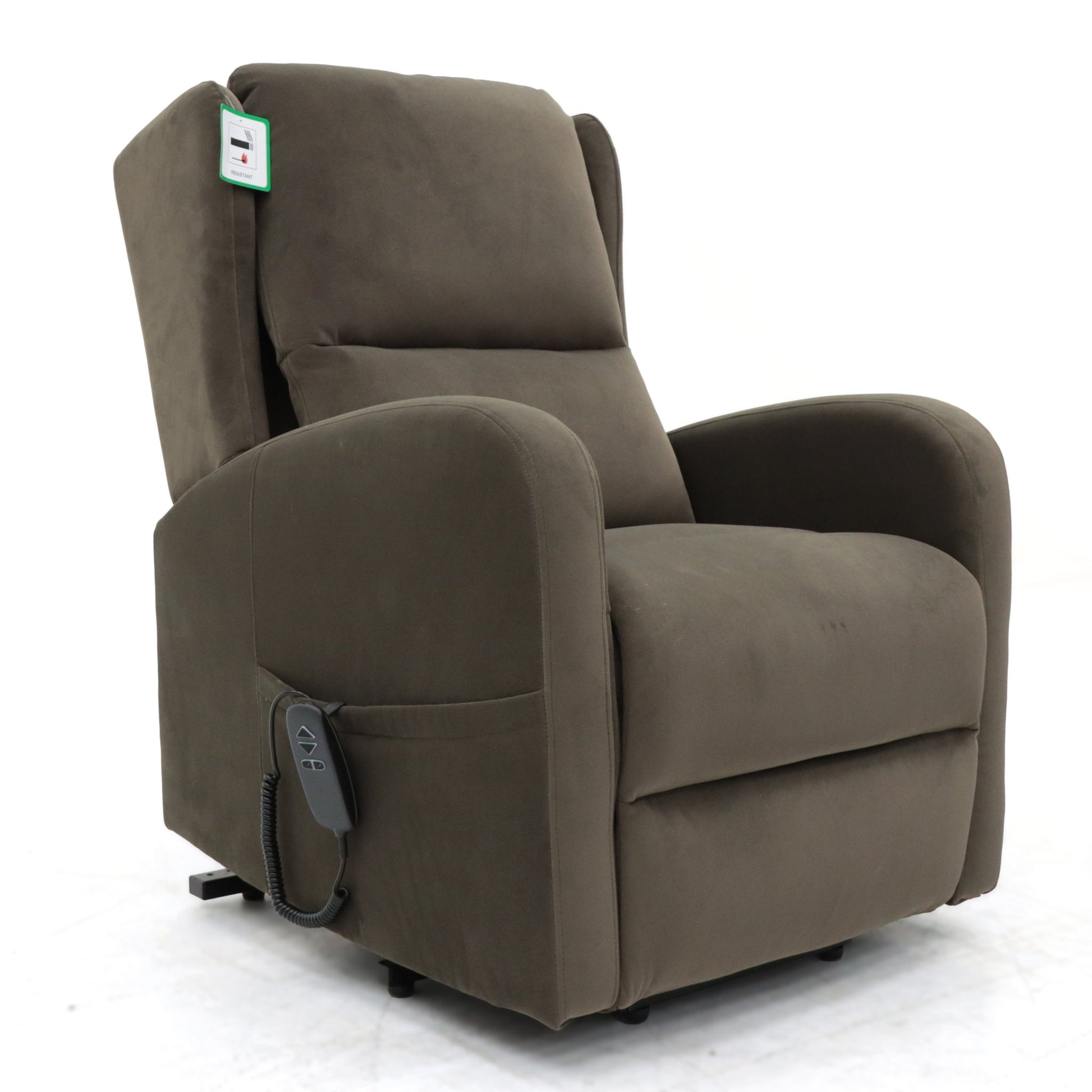 Hastings Rise and Recline Armchair Electric Dual Motor Brown - Lakeland Sofa Warehouse