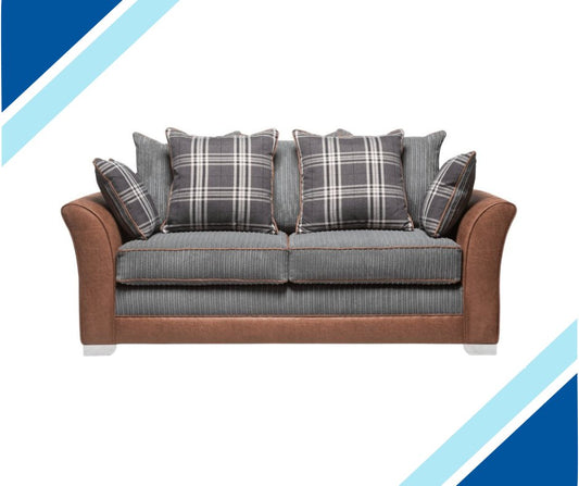 Kelly Two Toned Jumbo Cord 3 Seater - Lakeland Sofa Warehouse