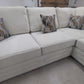 Lounger Fabric Sofa Right Hand Corner - Cream/Beige - Lakeland Sofa Warehouse