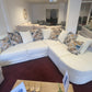 Lounger Fabric Sofa Right Hand Corner - Cream/Beige - Lakeland Sofa Warehouse