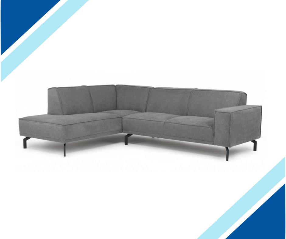 Matterdale Grey Fabric Corner Sofa - Lakeland Sofa Warehouse