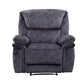 Milano Fabric Reclining Corner Sofa in charcoal suede, offers comfort and cinema-style experience.