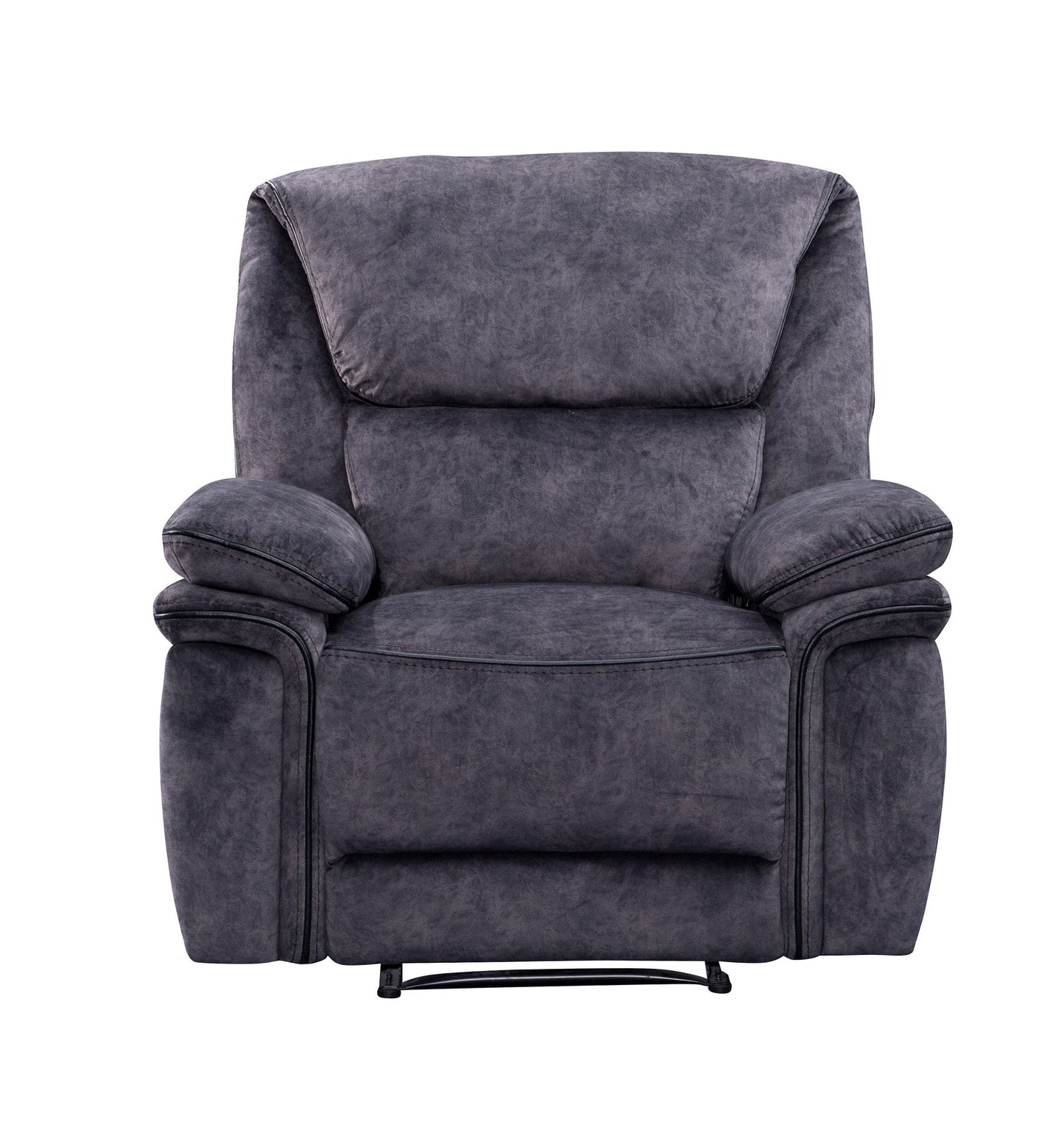 Milano Fabric Reclining Corner Sofa in charcoal suede, offers comfort and cinema-style experience.