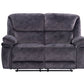 Milano Fabric Reclining Corner Sofa in Charcoal Suede Fabric