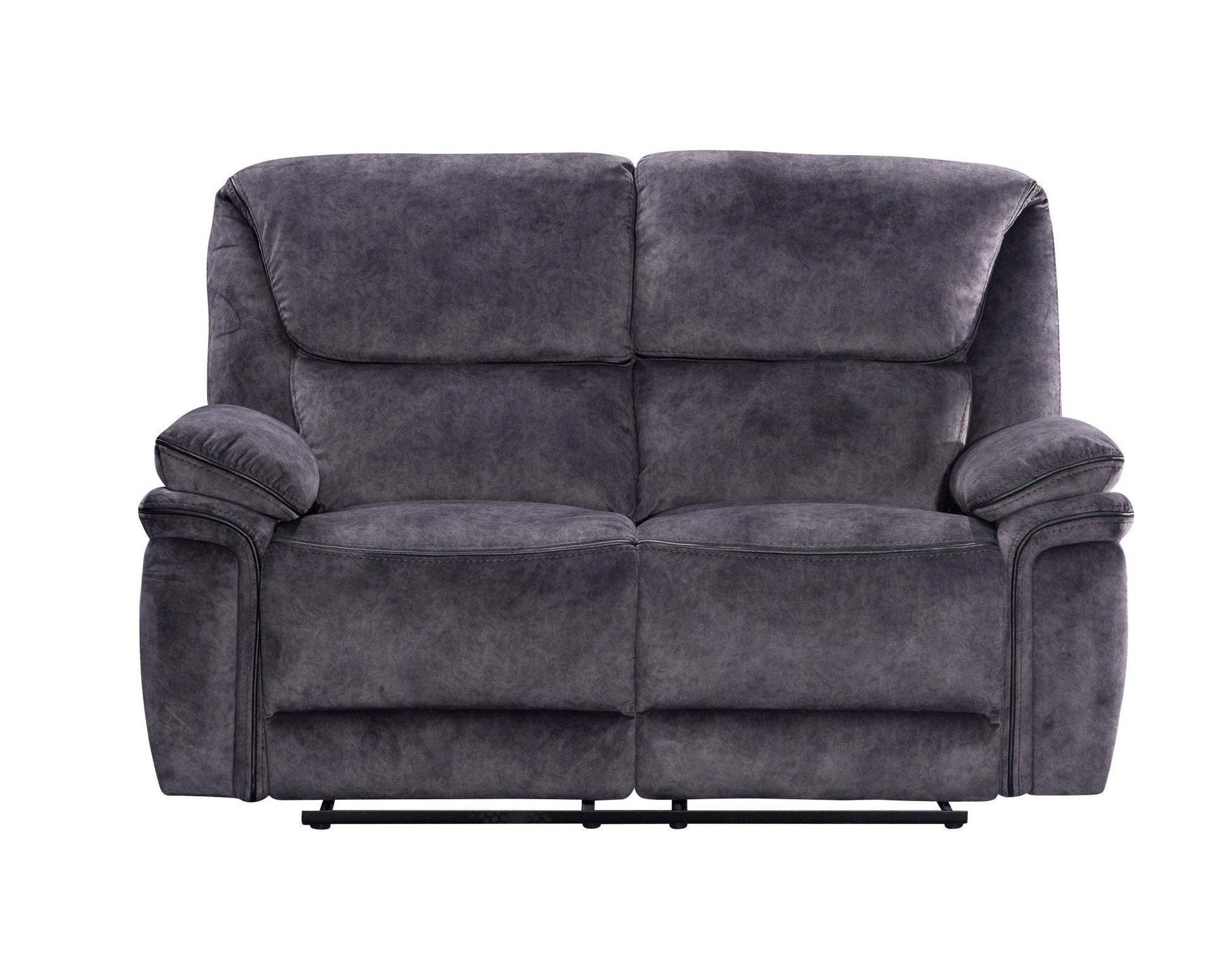 Milano Fabric Reclining Corner Sofa in Charcoal Suede Fabric