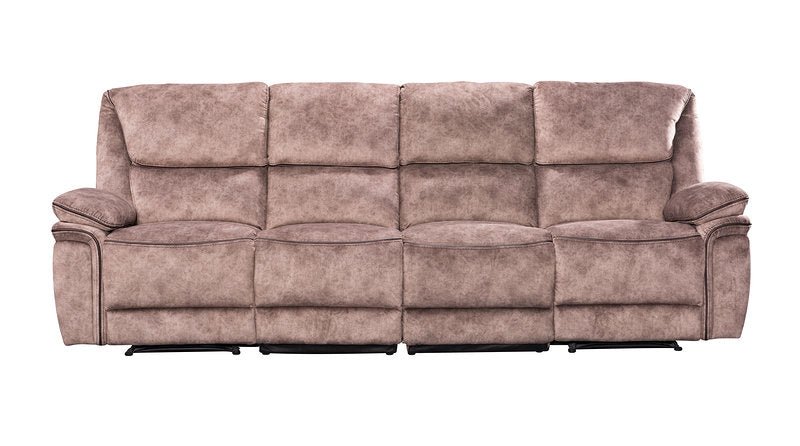 Milano Fabric Reclining Corner Sofa in suede fabric.