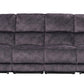 Milano Fabric Reclining Corner Sofa in Charcoal suede.