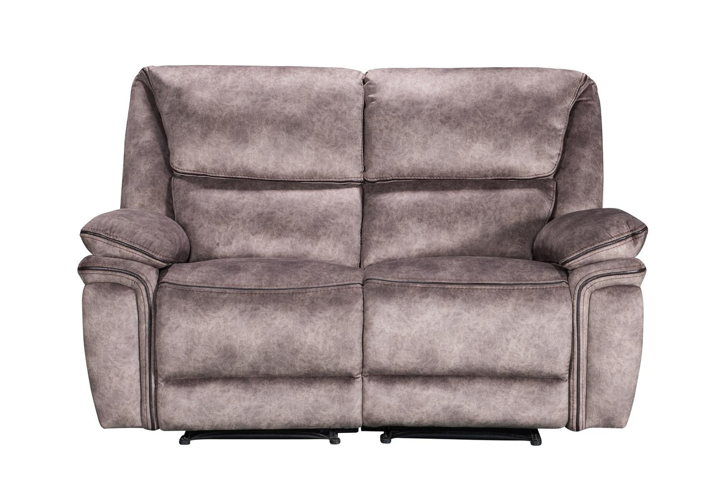 Milano Fabric Reclining Corner Sofa in Charcoal Suede Fabric