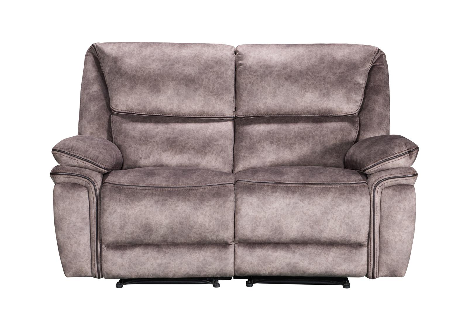 Milano Fabric Reclining Corner Sofa in Charcoal Suede Fabric