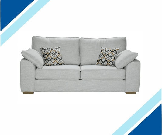 Oslo Fabric Corner Sofa Collection in modern design with patterned cushions.