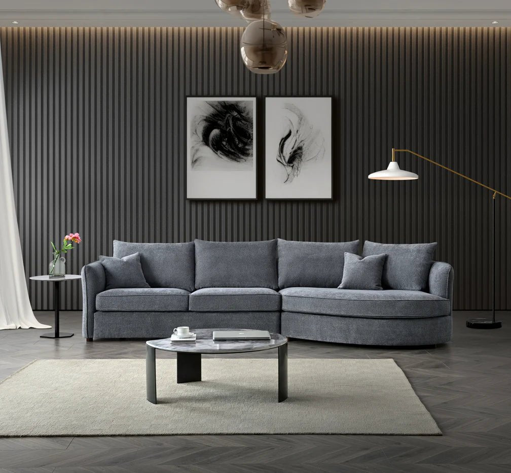 Rubin Fabric Corner Chaise Sofa Collections - Lakeland Sofa Warehouse