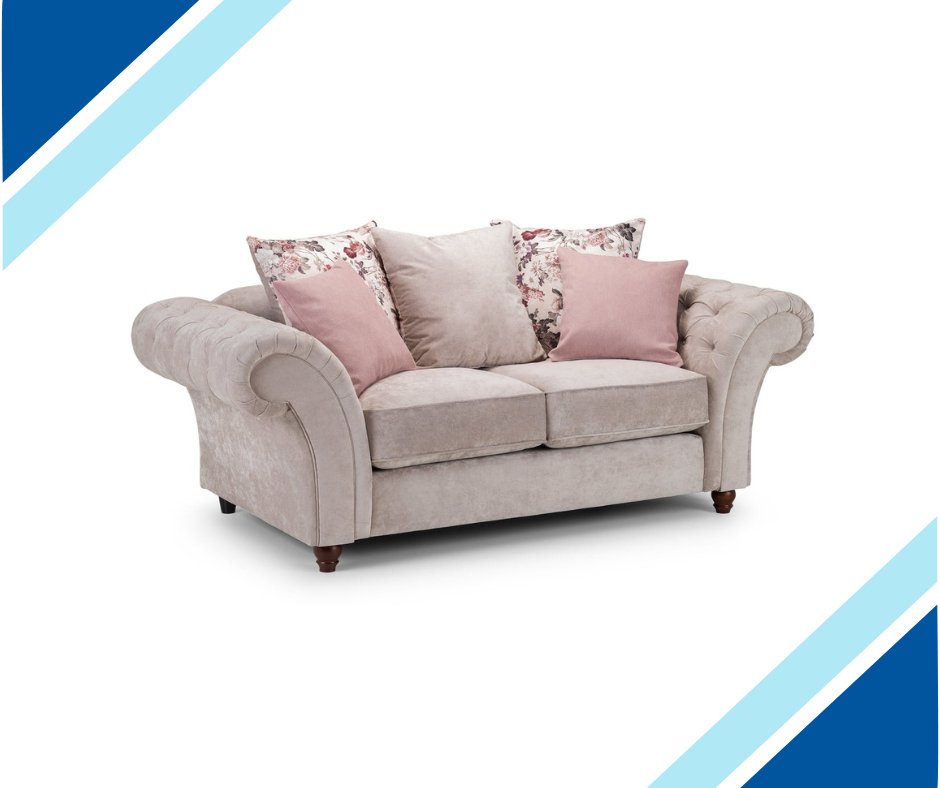 Rusland Chesterfield Fabric Sofa Set - Lakeland Sofa Warehouse