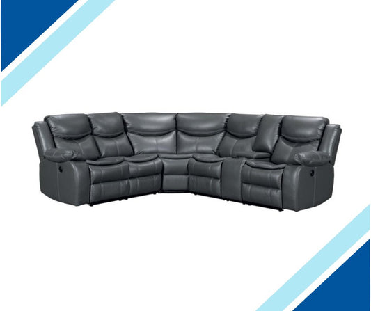 Salkeld LeatherAire Electric Recliner Corner Sofa - Lakeland Sofa Warehouse